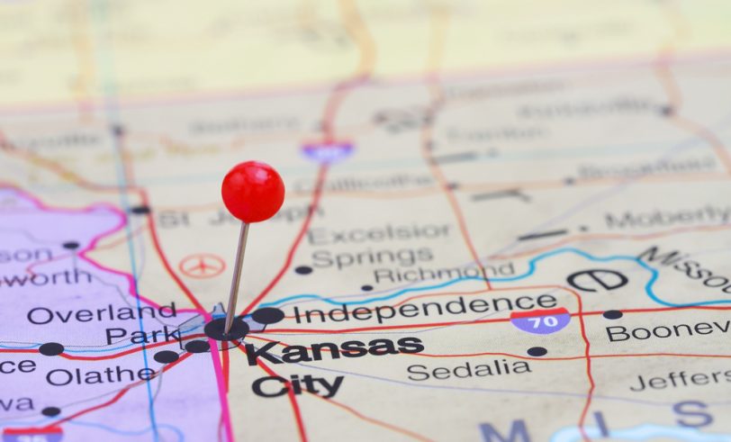 Map showing Kansas City