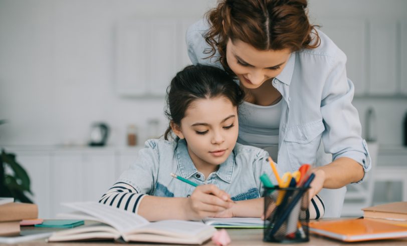 Child doing homework