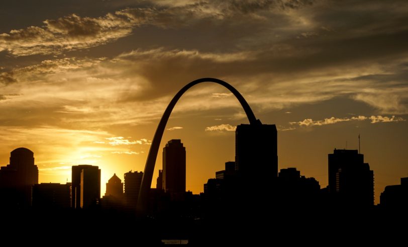 St. Louis at sunset