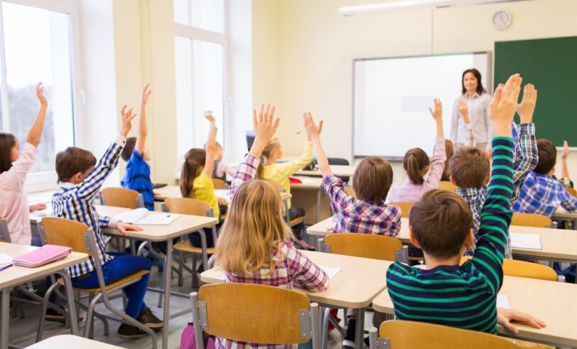 Teacher in classroom
