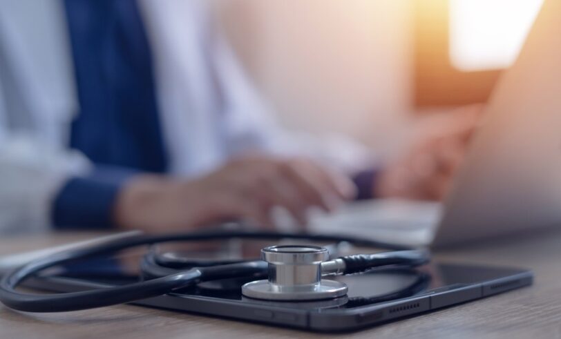 Doctor on computer, telemedicine, Missouri healthcare, Senate Bill 79, COVID-19