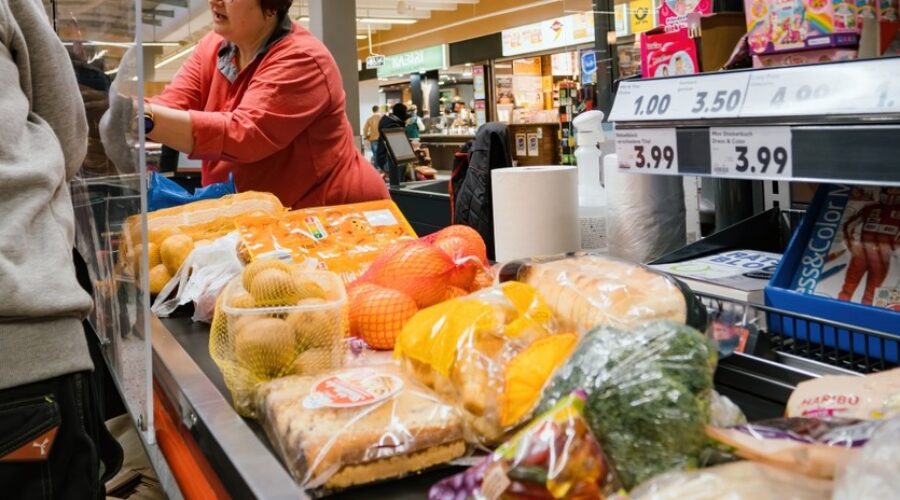 Grocery store checkout, SNAP, One Big Beautiful Bill, welfare spending