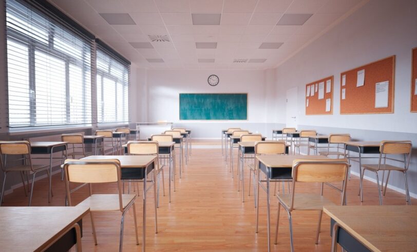 Empty classroom, education policy, Missouri education, charter schools, charter school performance, education during COVID