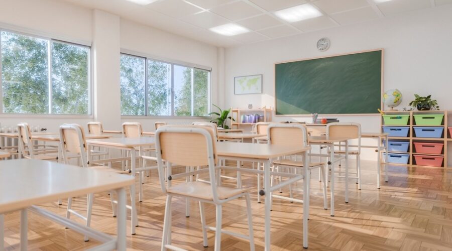 Empty classroom, four-day school week, 4dsw, Missouri education policy, school choice